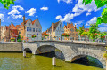 Carmelite Bridge in Bruges, Belgium