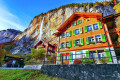 Lauterbrunnen and Staubbach Falls, Switzerland