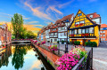 Traditional Half-Timbered Houses in Colmar, France