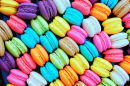 Colorful Macarons Close Up