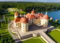 Aerial View of Moritzburg Castle, Saxony, Germany