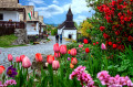 Hollókő Village in Spring, Hungary