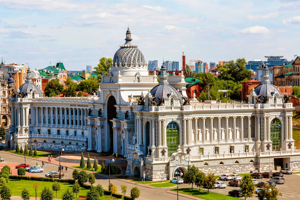 View from the Kazan Kremlin, Kazan, Russia jigsaw puzzle in Castles puzzles on TheJigsawPuzzles.com