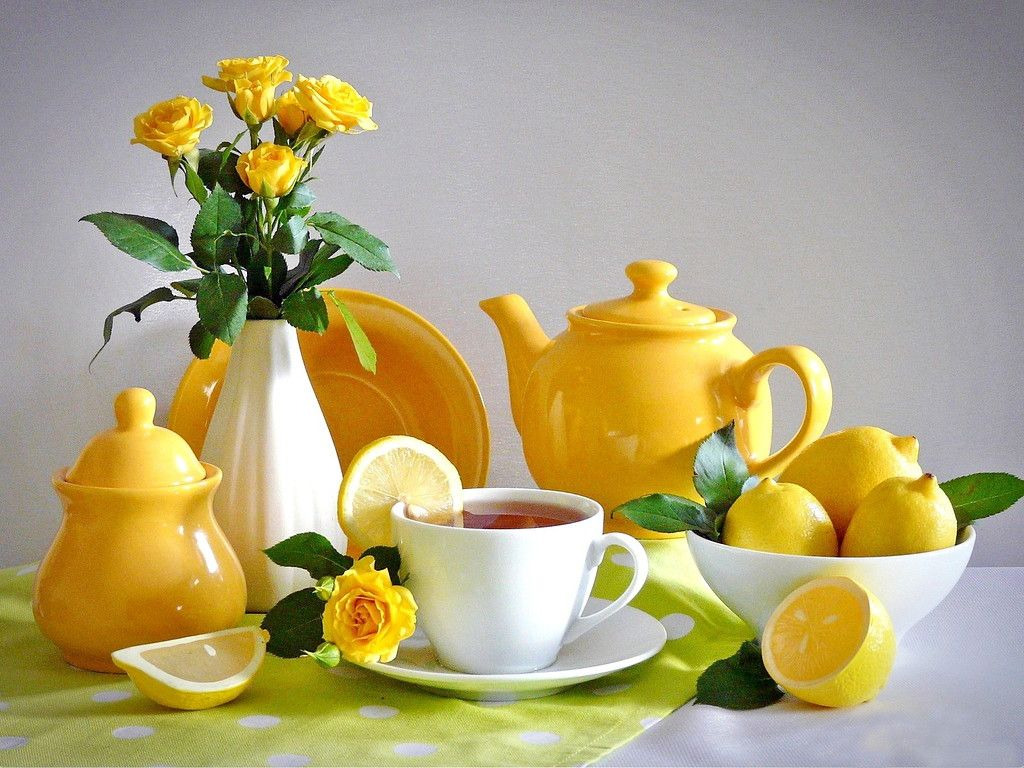 Tea with Roses & Lemons jigsaw puzzle in Juanita Kendle puzzles on TheJigsawPuzzles.com