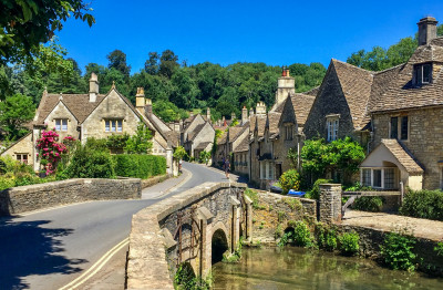 Bybrook River in Castle Combe, Wiltshire, England jigsaw puzzle in ...