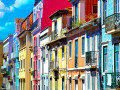 Colourful Buildings of Lisbon, Portugal