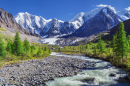 Picturesque Mountain Landscape, Altai, Russia