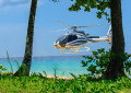 Tourist Helicopter over the Beach