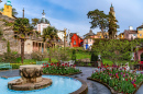 Views around the Welsh Village of Portmeirion, UK