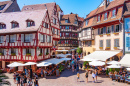 Old Town Square in Colmar, Alsace, France
