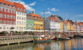 Famous Nyhavn in Copenhagen, Denmark