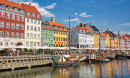 Famous Nyhavn in Copenhagen, Denmark