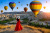 Hot Air Balloons in the Sky over Cappadocia