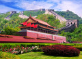 Tiananmen Gate and the Great Wall of China