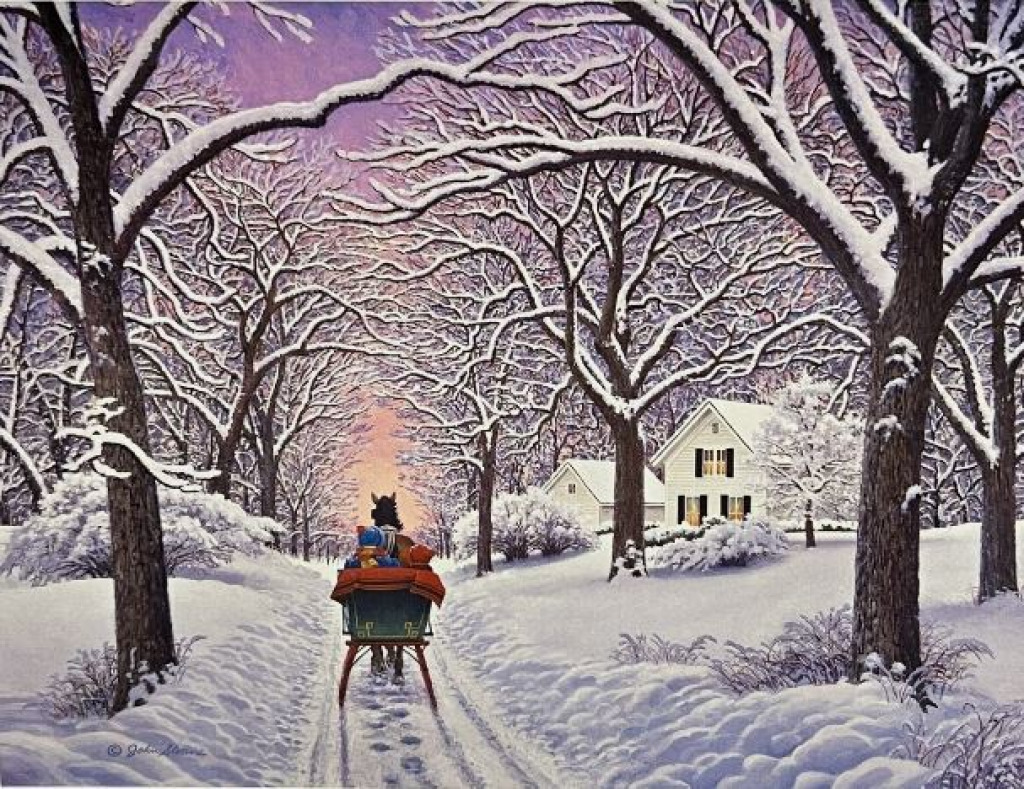 Through the Woods - John Sloane jigsaw puzzle in Kathleen Robards puzzles on TheJigsawPuzzles.com