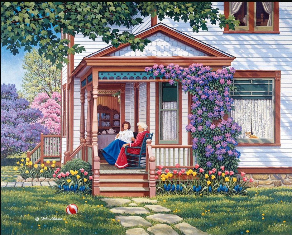 Sit A Spell jigsaw puzzle in Kathleen Robards puzzles on TheJigsawPuzzles.com