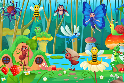Funny Insect Village jigsaw puzzle in Kids Puzzles puzzles on ...