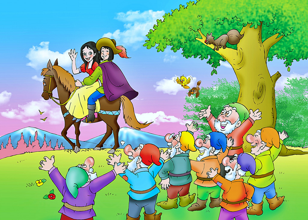 Snow White and the Seven Dwarfs jigsaw puzzle in Kids Puzzles puzzles on TheJigsawPuzzles.com