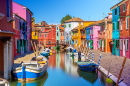 Colorful Houses of Burano, Venice, Italy