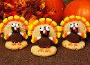 Turkey-Shaped Thanksgiving Cookies