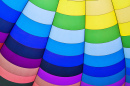 Inside a Colorful Hot Air Balloon
