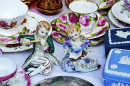 Porcelain Figurines at a Street Market