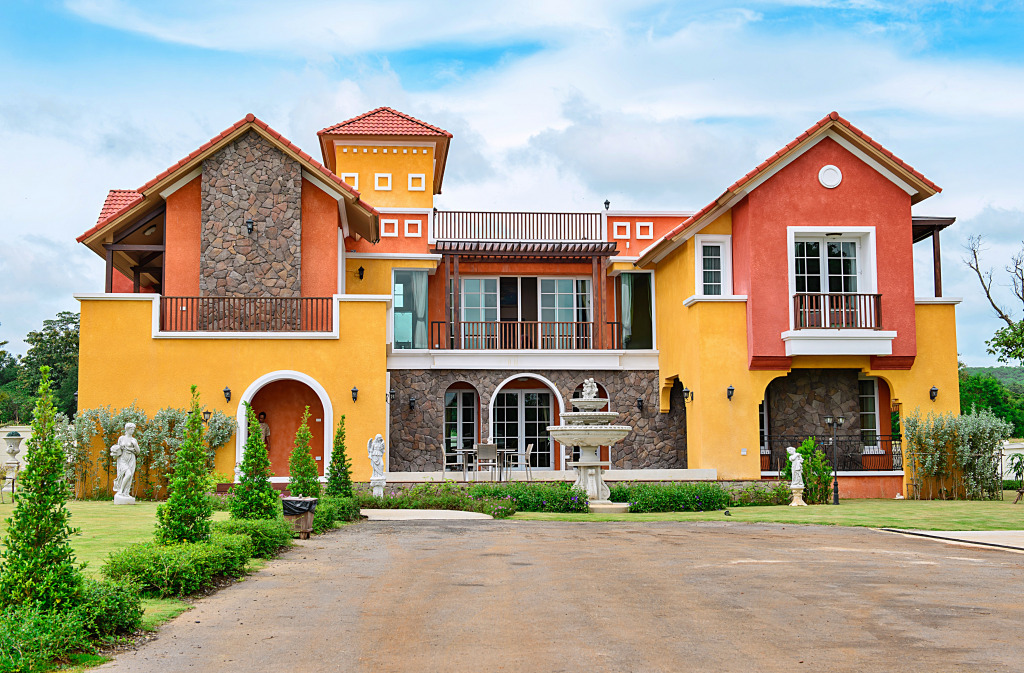 Tuscan-Style Villa, Khao Yai resort, Thailand jigsaw puzzle in Castles puzzles on TheJigsawPuzzles.com