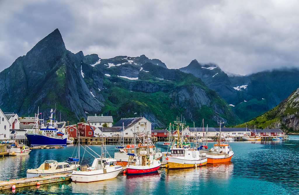 The Fishing Village of Hamnøy, Lofoten Islands jigsaw puzzle in Great Sightings puzzles on TheJigsawPuzzles.com