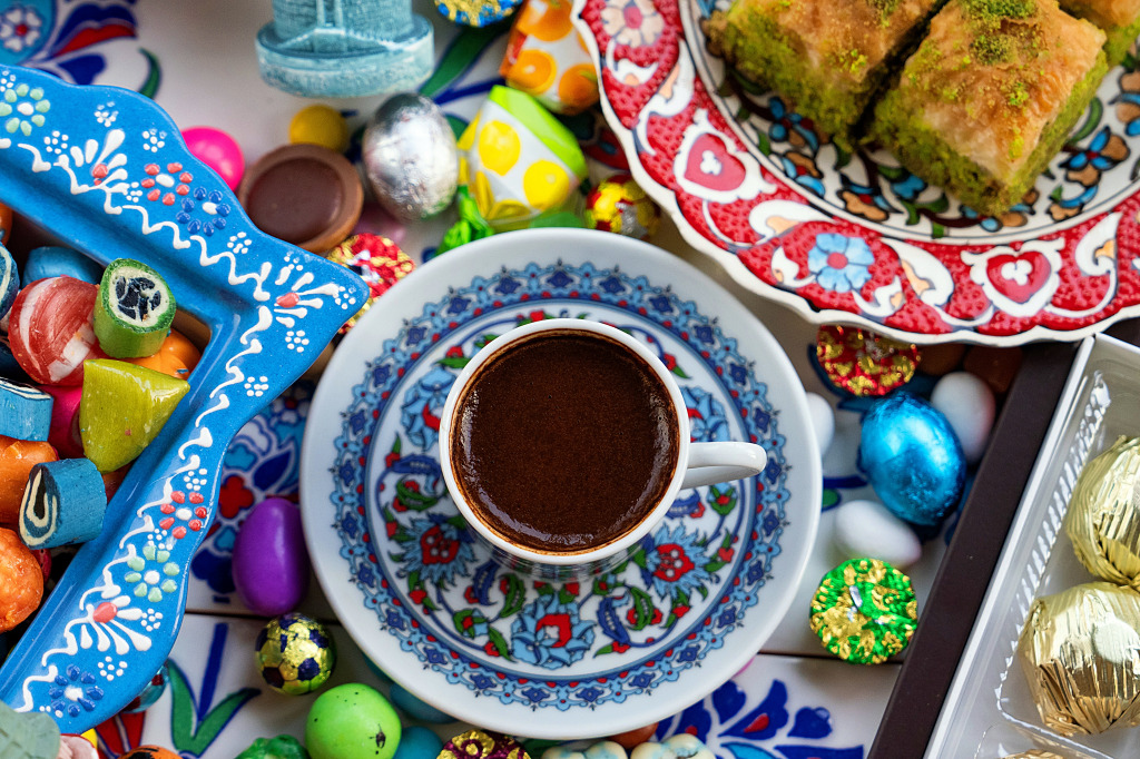 Traditional Ottoman Cuisine Desserts jigsaw puzzle in Food & Bakery puzzles on TheJigsawPuzzles.com