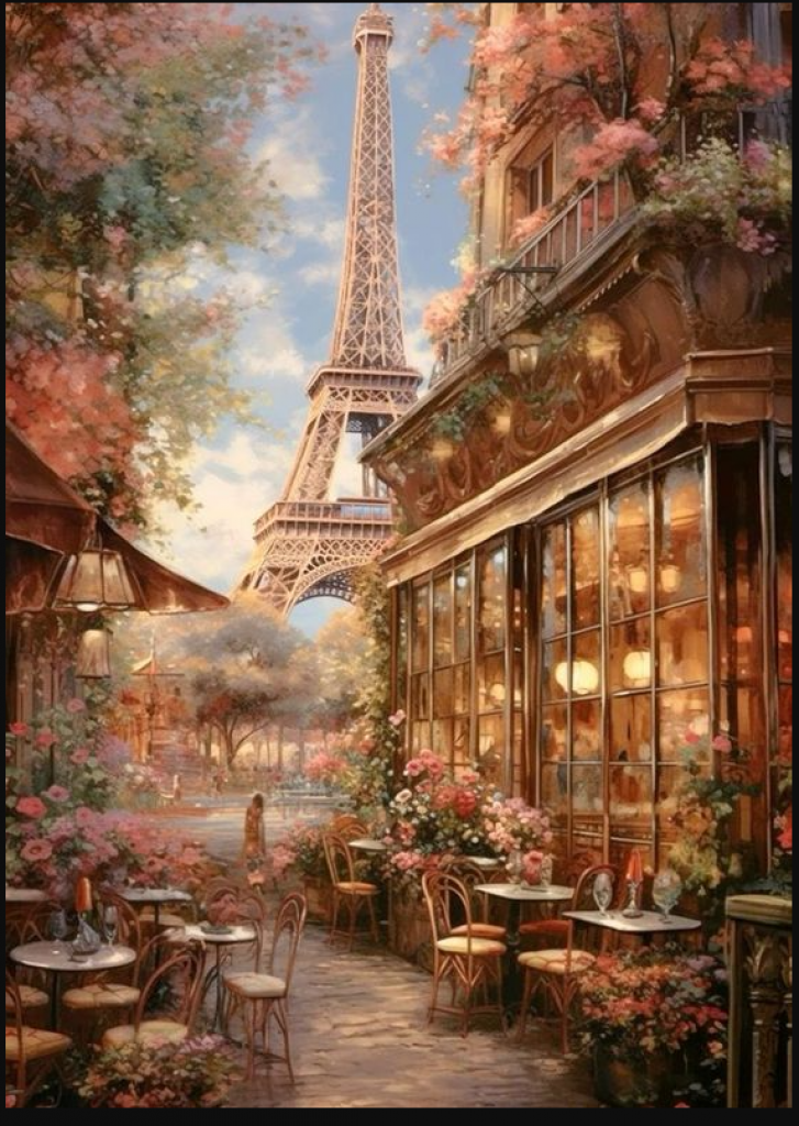 19th Century Paris jigsaw puzzle in Carolyn Wright puzzles on TheJigsawPuzzles.com