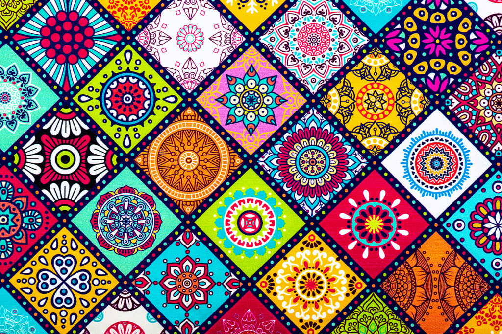 Traditional Spanish Decorative Tiles jigsaw puzzle in Puzzle of the Day puzzles on TheJigsawPuzzles.com