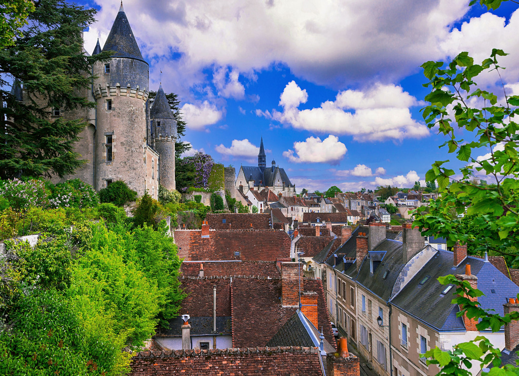 Montresor Chateau, Loire Valley, France jigsaw puzzle in Castles puzzles on TheJigsawPuzzles.com