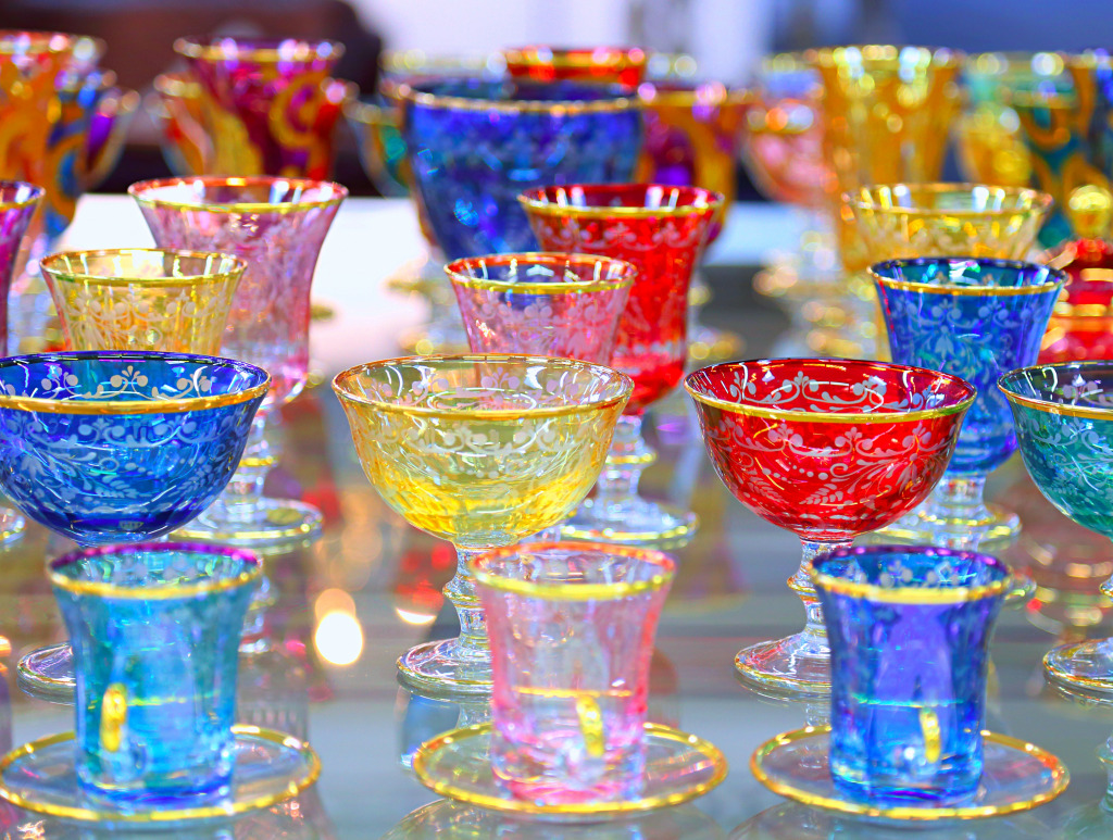 Glassware Collection jigsaw puzzle in Macro puzzles on TheJigsawPuzzles.com