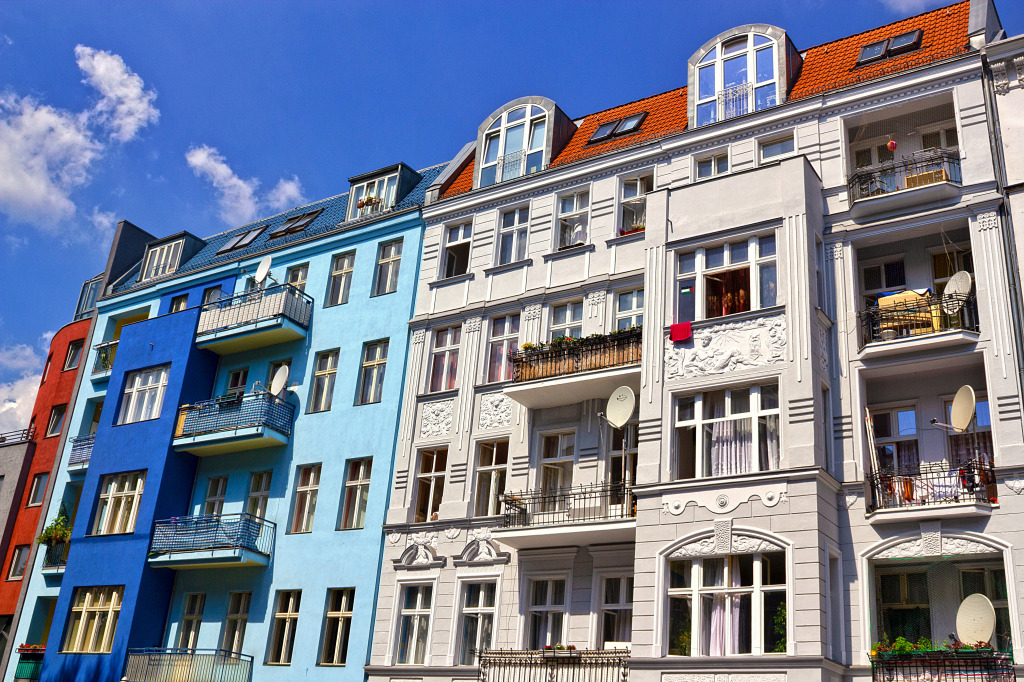 Renovated Old Houses in Kreuzberg, Berlin, Germany jigsaw puzzle in Street View puzzles on TheJigsawPuzzles.com