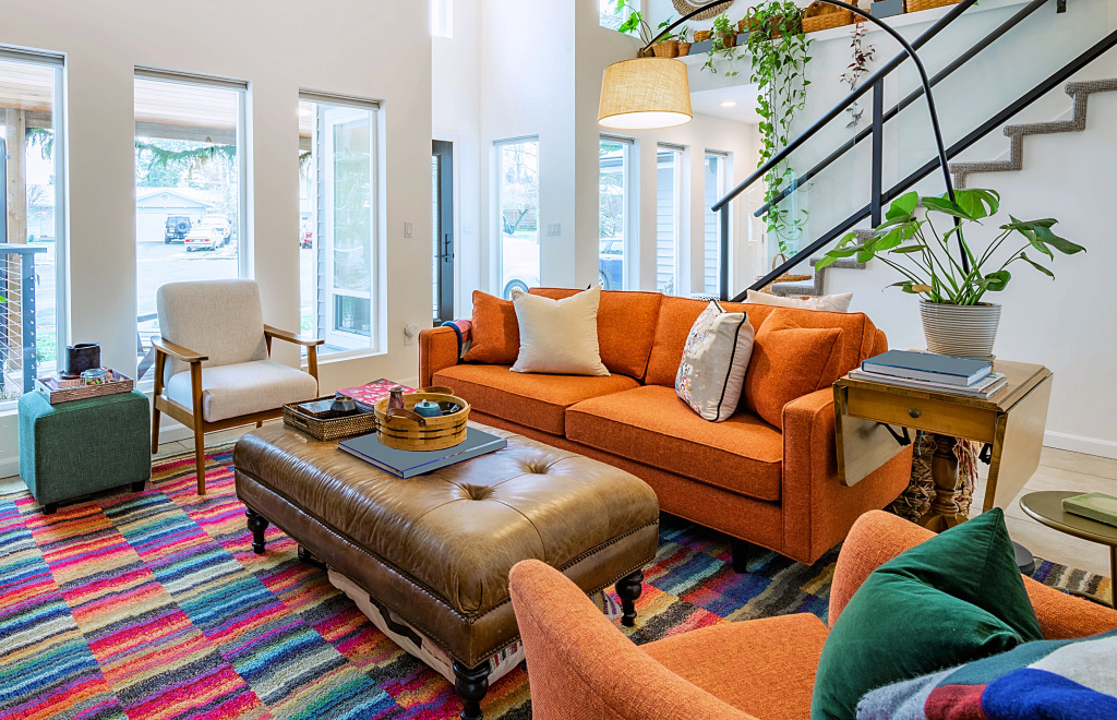 Bohemian Style Living Room jigsaw puzzle in Puzzle of the Day puzzles on TheJigsawPuzzles.com