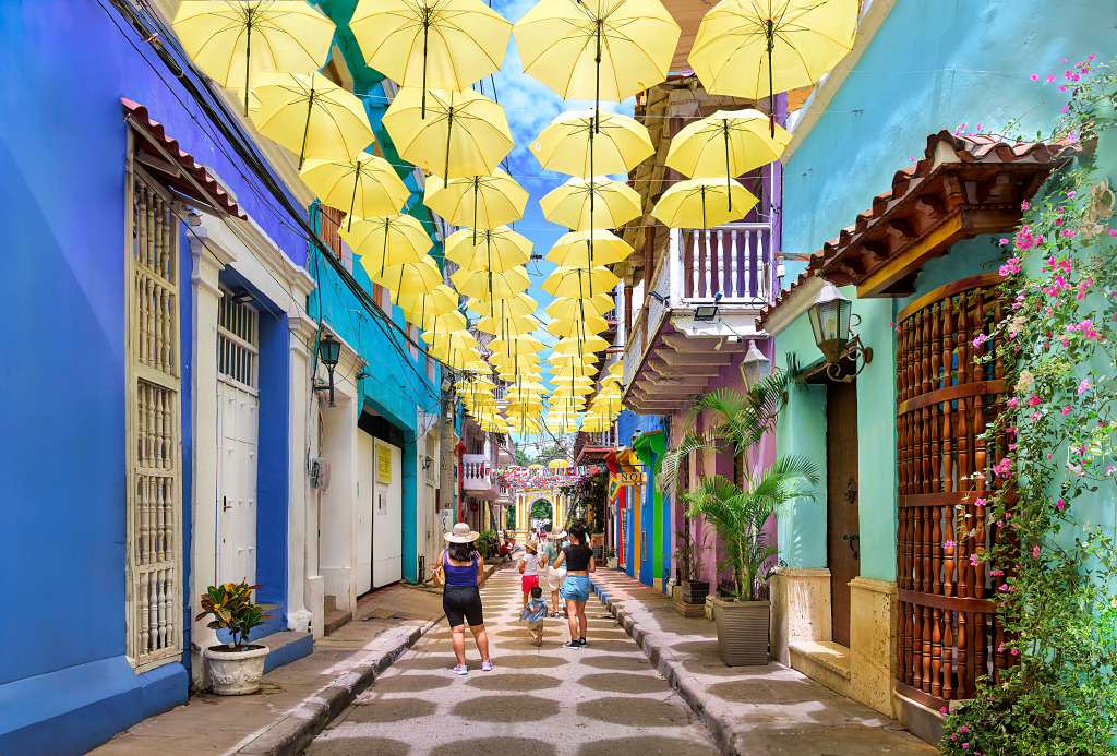 Getsemaní District, Cartagena de Indias, Colombia jigsaw puzzle in Street View puzzles on TheJigsawPuzzles.com