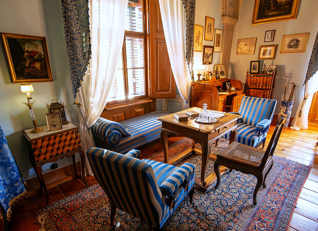 Interiors of the Cervena Lhota Castle jigsaw puzzle in Castles puzzles on TheJigsawPuzzles.com