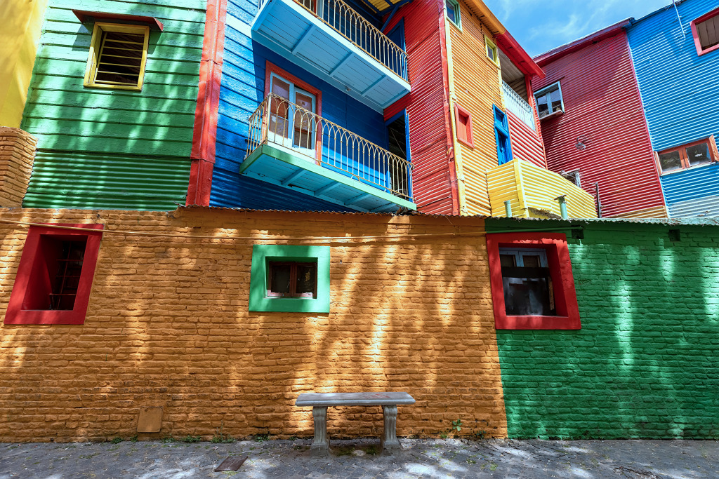 Bâtiments colorés d’El Caminito, Buenos Aires jigsaw puzzle in Puzzle du jour puzzles on TheJigsawPuzzles.com