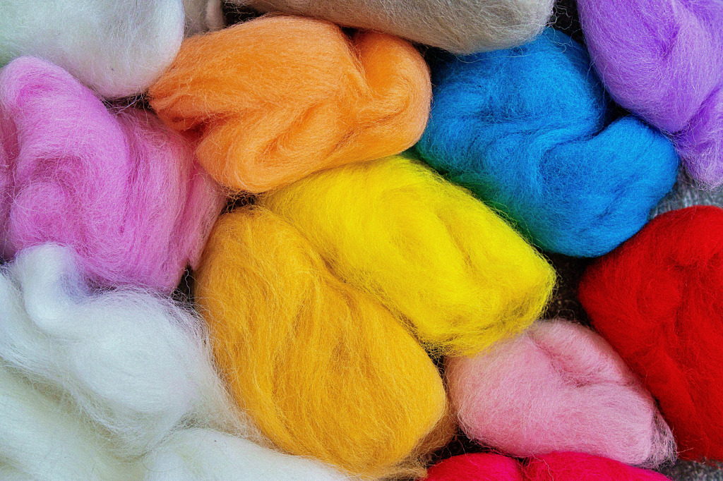 Colorful Wool for Felting jigsaw puzzle in Handmade puzzles on TheJigsawPuzzles.com