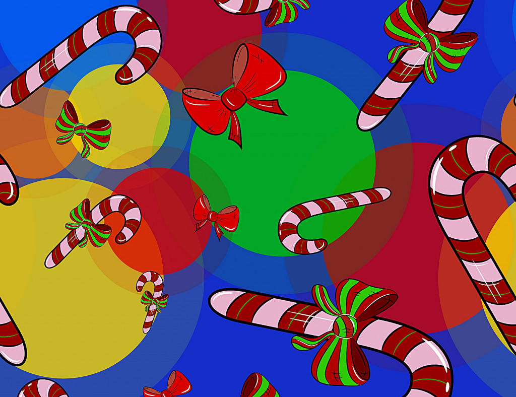 Colorful Christmas-Themed Pattern jigsaw puzzle in Puzzle of the Day puzzles on TheJigsawPuzzles.com