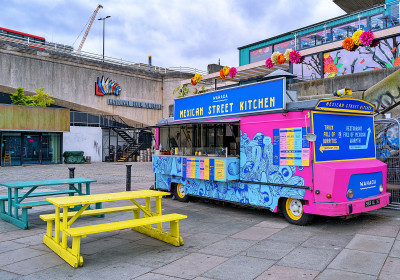 Colourful Mexican Food Truck in London