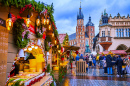 Rynek Christmas Market, Krakow, Poland