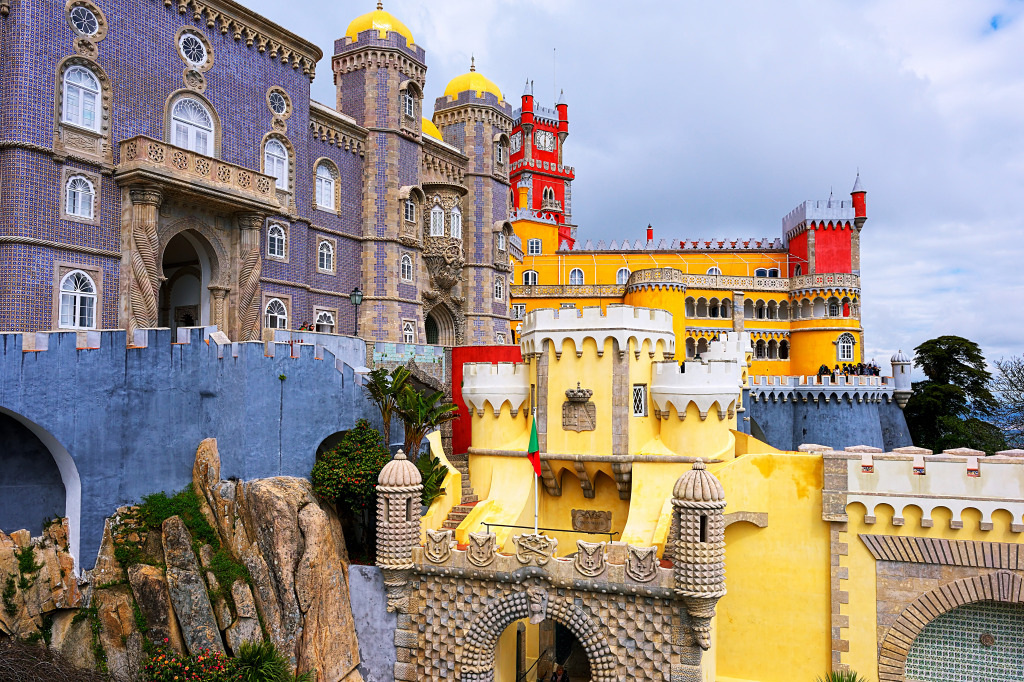 Pena Palace, Sintra jigsaw puzzle in Castles puzzles on TheJigsawPuzzles.com