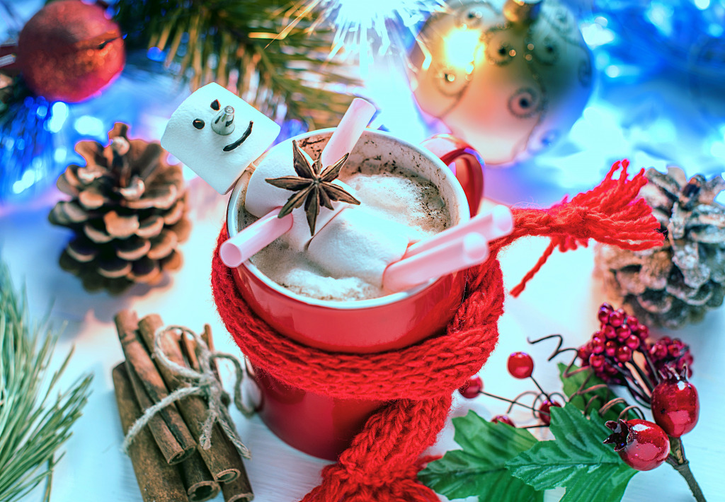 Um Boneco de Neve Engraçado jigsaw puzzle in Zoom puzzles on TheJigsawPuzzles.com