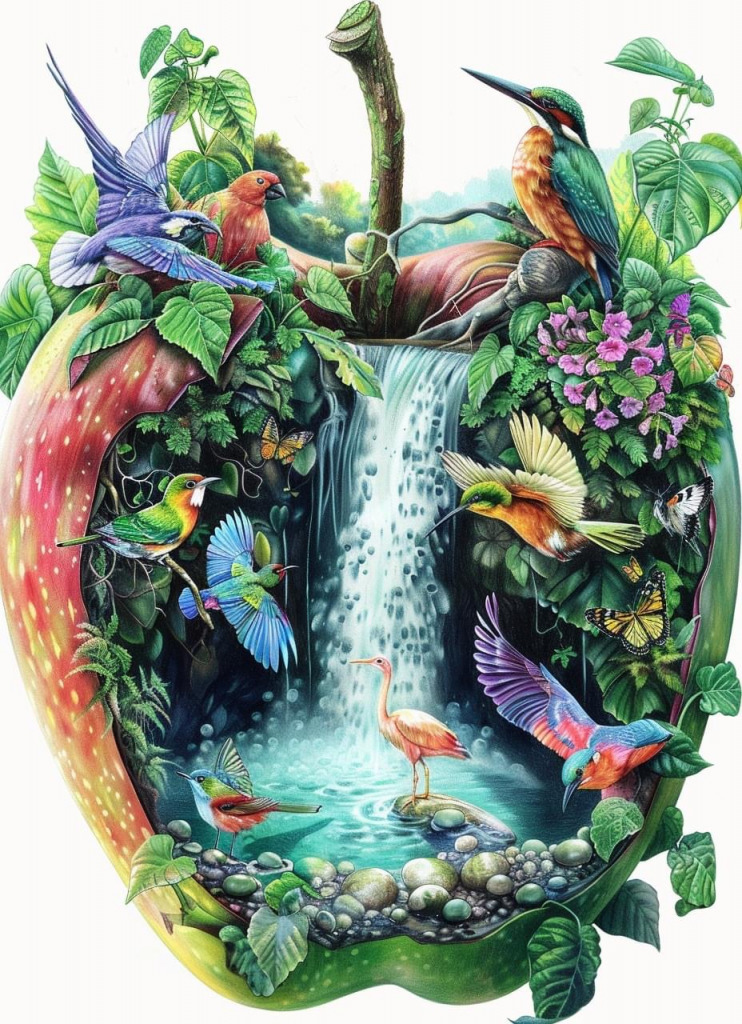 Animfalls jigsaw puzzle in Linda McGuire puzzles on TheJigsawPuzzles.com