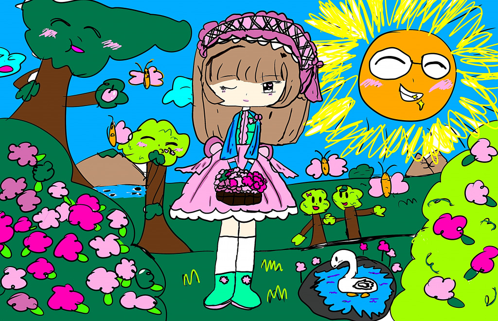 Яркий рисунок ребёнка jigsaw puzzle in Детские пазлы puzzles on TheJigsawPuzzles.com