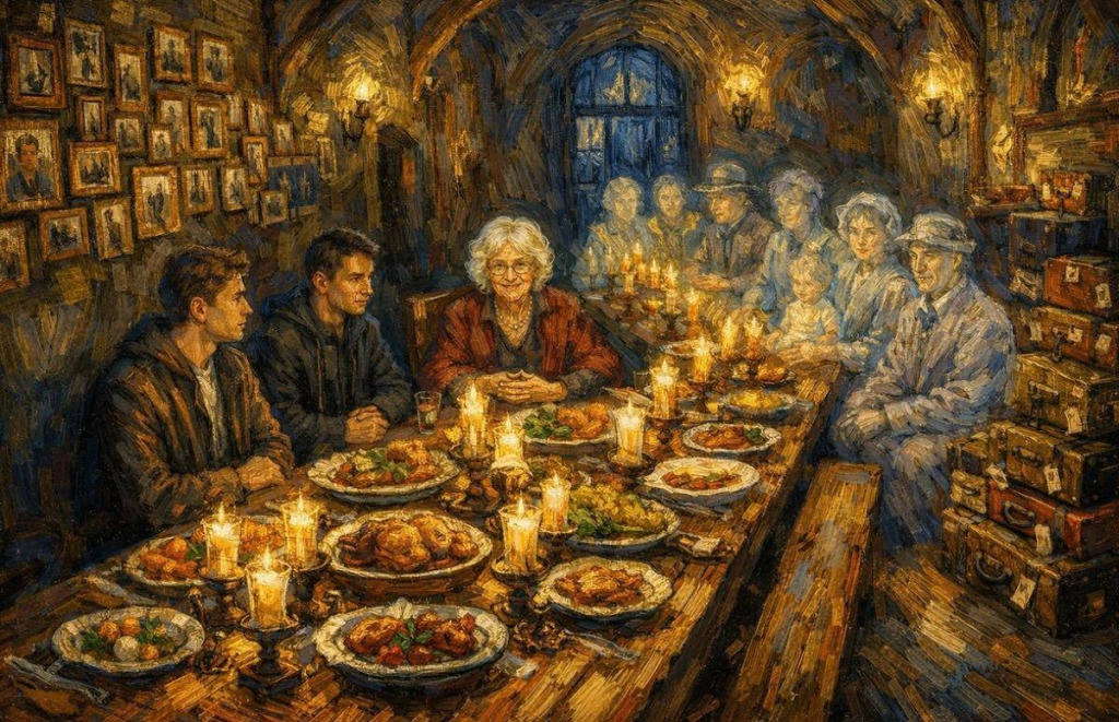 familyfeast jigsaw puzzle in James puzzles on TheJigsawPuzzles.com