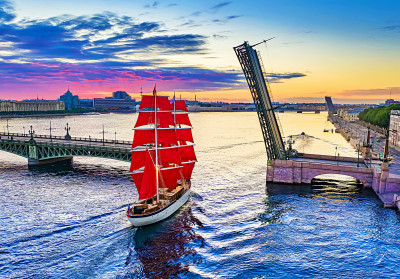 White Nights in St. Petersburg, Russia