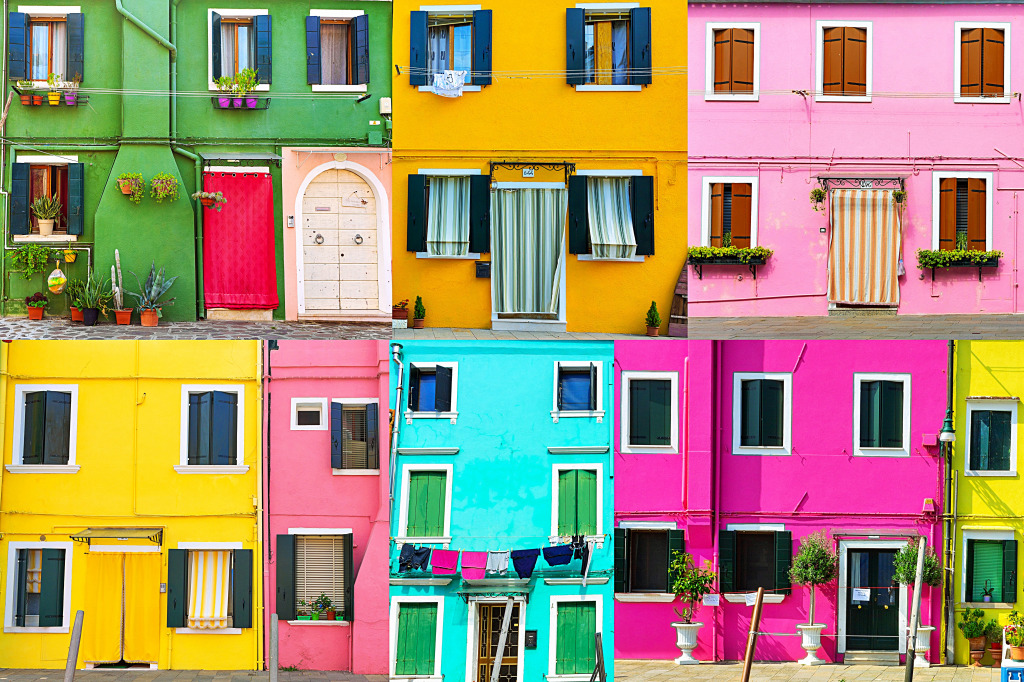 Colored Houses of Burano jigsaw puzzle in Street View puzzles on TheJigsawPuzzles.com
