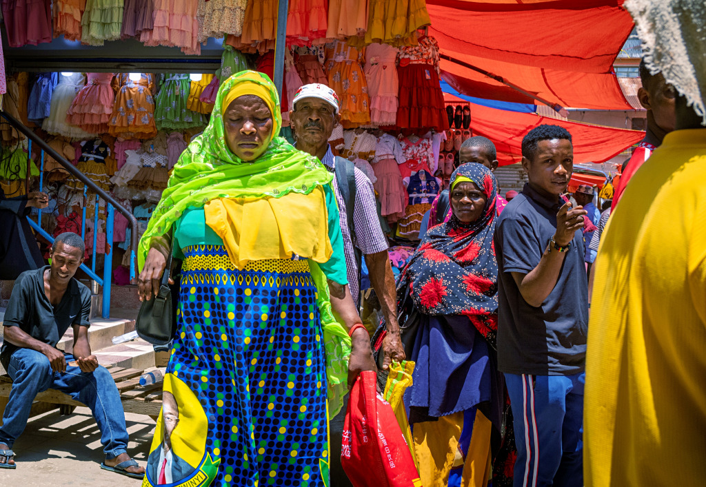 Darajani Market in Zanzibar City, Tanzania jigsaw puzzle in People puzzles on TheJigsawPuzzles.com